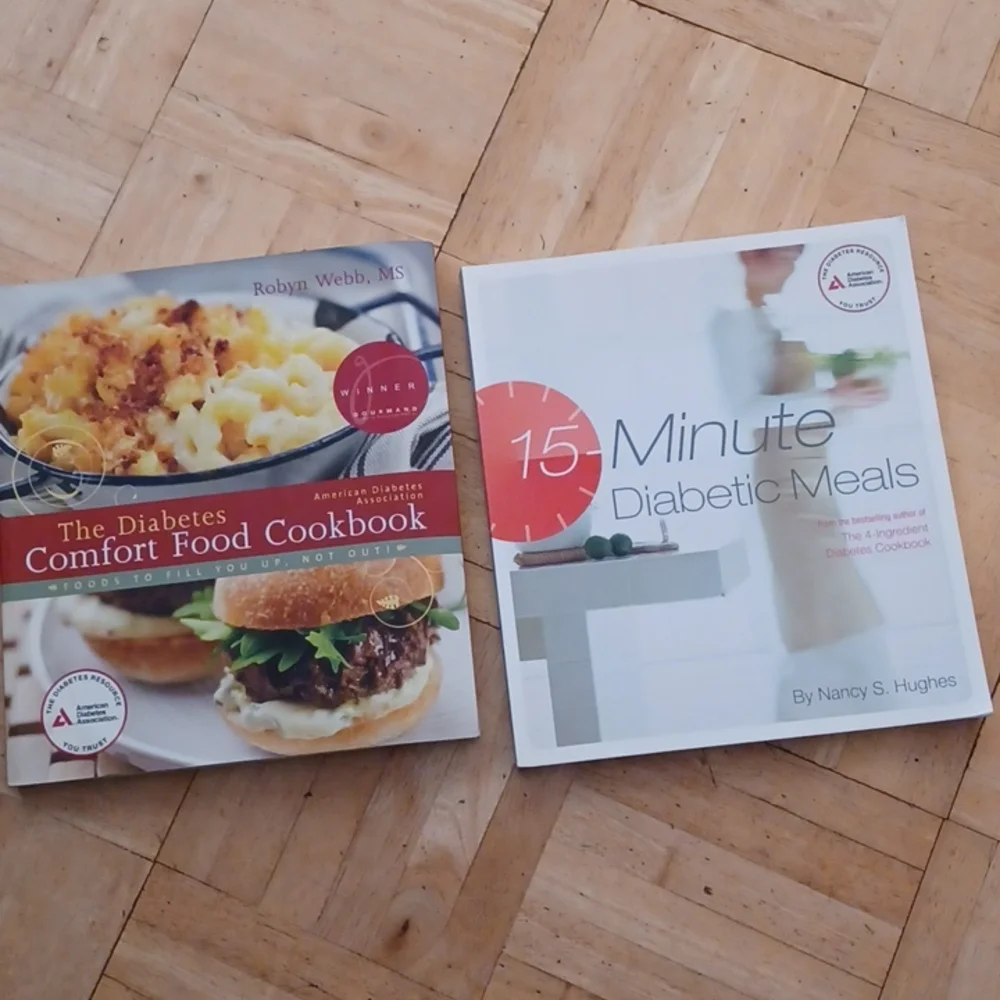 Diabetic cookbooks 15-minute meals, confort food cookbook